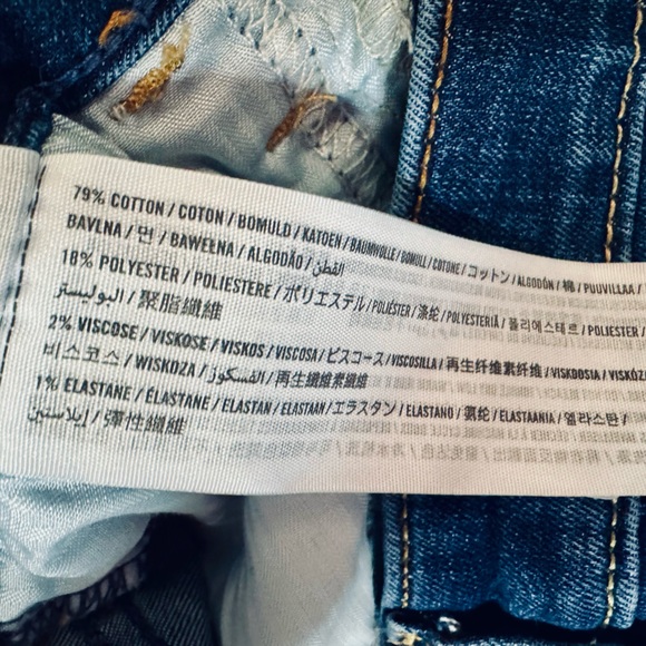 Hollister Jeans High Rise Super Skinny Medium Wash Distressed SZ 26/3L LIKE NEW - Picture 10 of 15